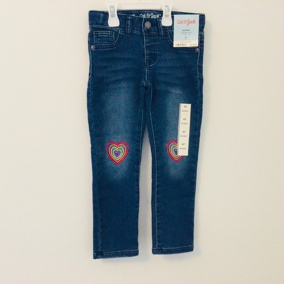 New Cat & Jack Skinny Stretch Jeans - 4T - Picture 1 of 2